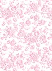 Dollhouse Miniature Wallpaper Tiffany, Pink